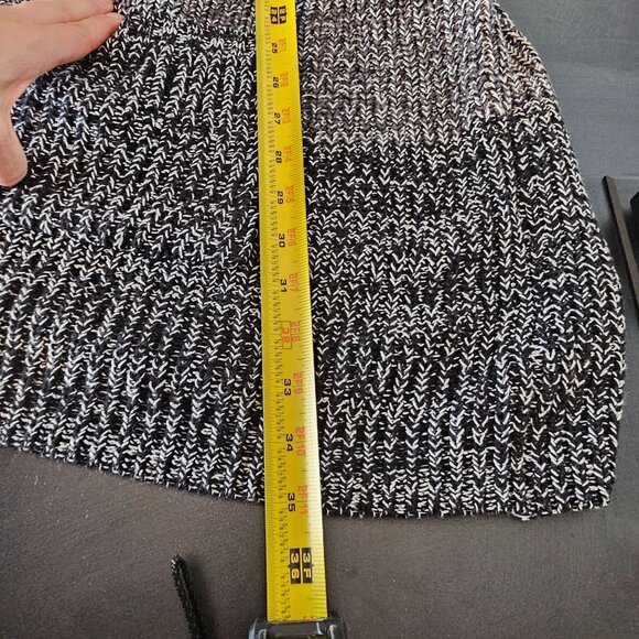 Woman Within Gray Gradient Cardigan Sweater 5X Relaxed Neutral Chunky Knit NWT - Picture 8 of 12